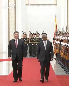 20K views · 234 reactions | President #XiJinping held a ceremony to welcome Angolan President Joao Lourenco at the Great Hall of the People in Beijing on Friday. #XiDiplomacy | Xi's Moments | Facebook