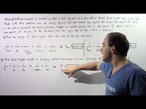 Corrective Lens and Nearsightedness Example