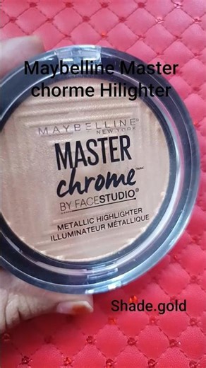 Maybelline Master chorme Hilighter molten gold #hilighter #maybelline #makeup #shorts subscribe