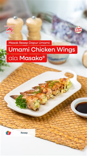 Habis libur, balik lapar? 👀 Saatnya balikin selera makan dengan Umami Chicken Wings ala Masako® 🤤 Cocok banget buat menu makan bareng keluarga, temen, atau sekadar manjain diri sendiri setelah libur panjang. Masaknya gampang, bahannya simpel, tapi rasanya bikin nagih! 📲 Cek resep lezat dan bergizi lainnya, hanya di website & aplikasi Dapur Umami! *Semua Produk Ajinomoto Indonesia telah bersertifikasi Halal #DapurUmami #UmamiChickenWings #chickenwings | Dapur Umami