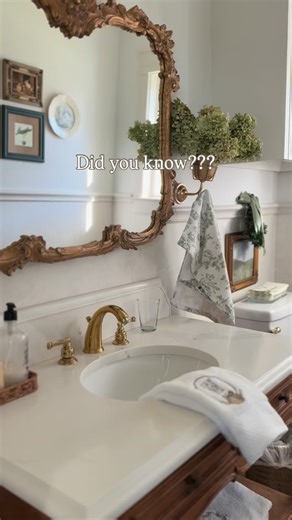 I must be a genius! A little cottage charm in the half bath, soft colors, vintage touches, and cozy details that make even the smallest space feel special. #CottageStyleHome #BathroomDecor #CozyHomeVibes #CottageCharm #SmallSpaceDesign #VintageHomeDecor #Cottagecountrycharm #Homeinspo | Mylittlewhitebarn