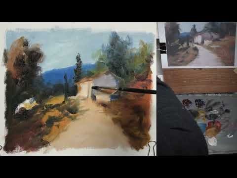 Quick Oil Landscape Study – Loose Brushwork Anyone Can Try!