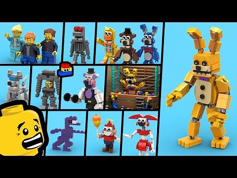 FNAF Into the Pit: How to make LEGO Minifigures (EVERY CHARACTER)