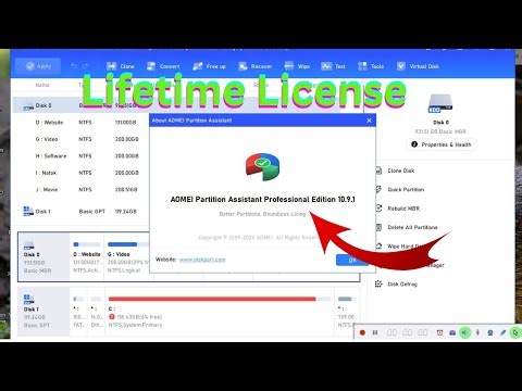 AOMEI Partition Assistant 10.10 License Key 2026