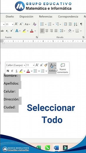 Como usar Tabulación en Word
