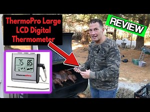 ThermoPro TP 16 Large LCD Digital Cooking Food Meat Smoker Oven Kitchen BBQ Grill Thermometer Clock