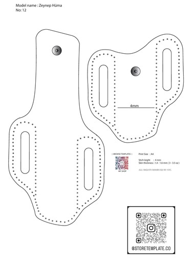 15 Different Leather Wallet Template Set, Leather Pattern Full Set, Instant Download, Wallet Template Drawing, Leather Work - Etsy