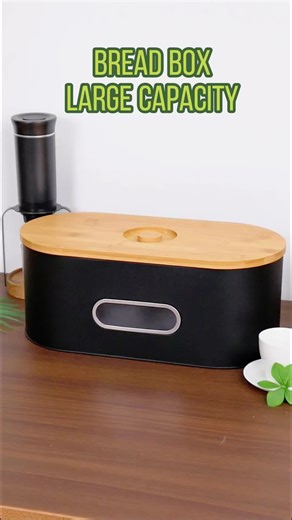 Big- family solution: Our bread box with huge capacity. The breadbox is rarely this full but I do love how it looks when it is! #homemadefood #homemadebread #breadbox #kitchenrestock #kitchenrefill #homemadekitchenrestock #homemadekitchenrestockcommunity #sourdoughbagels #homemaker #athomecooking