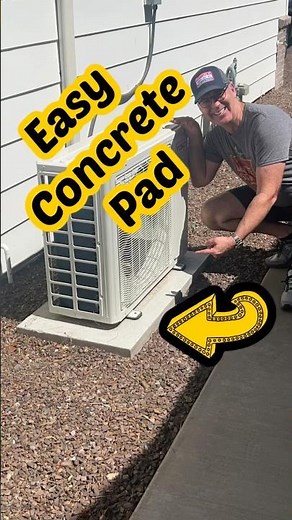 Quick DIY concrete pad #concrete #diy #homerenovation
