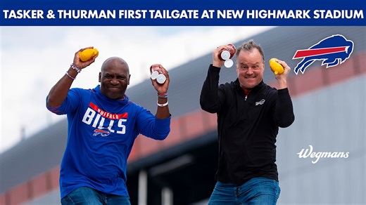 Buffalo Bills Legends Steve Tasker & Thurman Thomas Host First-Ever Tailgate At New Highmark Stadium