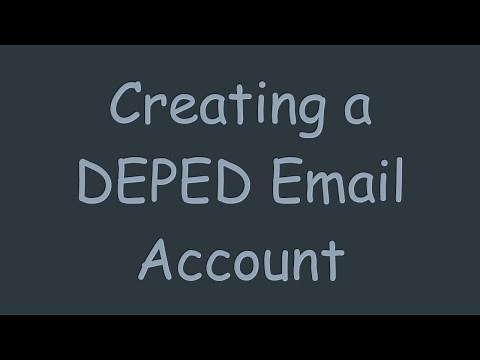 Creating a DEPED Email Account