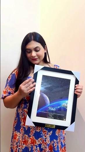 Personalized Star Frames – made with your Text. Perfect for anniversaries, weddings & couple gifts.