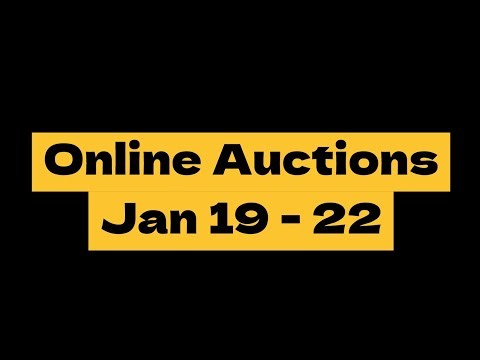Online Auctions Jan 19 - 22, 2026