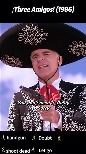 ¡Three Amigos! (1986) | Ned’s Gun Trick Showdown & Lucky’s Last-Second Standoff