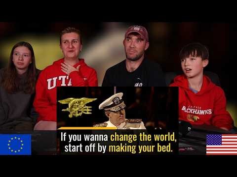 European Family Reacts to "Make Your Bed" A Speech To Change Your Life