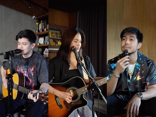 Rayver Cruz, Rodjun Cruz, and Julie Anne San Jose cover a heartbreak hit