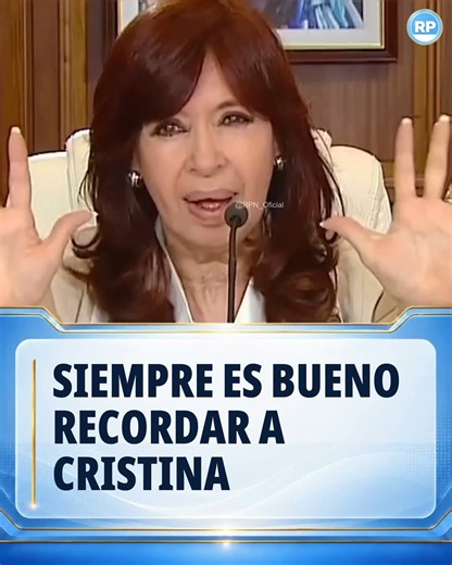 SIEMPRE ES BUENO RECORDAR A CRISTINA