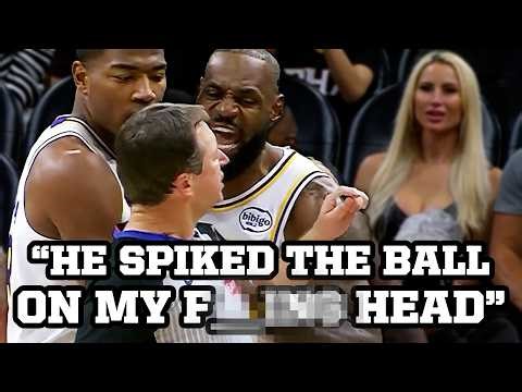 LeBron yells at Dillon Brooks for spiking the ball on him, a breakdown