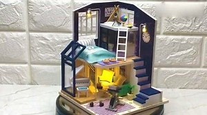 DlY迷你娃娃阁楼制作