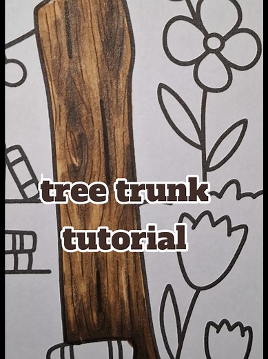 Tree Trunk Tutorial: Realistic Coloring Techniques