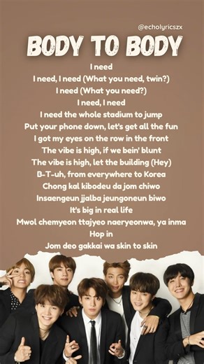 I need the whole stadium to JUMP 🔥 BTS - Body to Body (Lyrics) #lyrics #bts #kpop #btsarmy #arirang