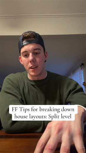 FF Tips for breaking down house layouts: Split level #firefighter #firedepartment #house #fyp