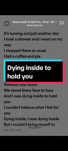 Dying Inside To Hold You - Darren Espanto | Lyrics, Karaoke, Full Song
