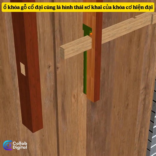 ổ khóa gỗ cổ đại cũng là hình thái sơ khai của khóa cơ hiện đại #collabnetwork #khampha #kienthuc #khoahoc #giaitri | Hoa Cải