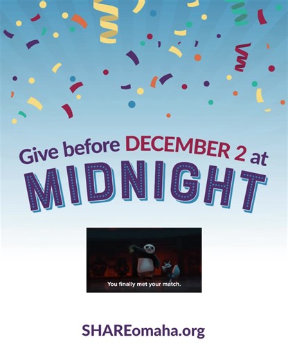 Our local nonprofits have been working hard to raise powerful matching funds for #GivingTuesday402! Are we missing any? 💜 Access Period - $2,000 matching fund 💜 Child Saving Institute - $5,000 matching fund 💜 Circle Theatre - $500 matching gift fund 💜 Connected Roots Care Center - CRCC - $30,000 matching gift fund 💜 CUES Omaha - $10,000 matching gift fund 💜 The Durham Museum - $2,500 matching gift fund 💜 ENOA - $1,000 matching gift fund 💜 Elite Disability Services of Nebraska Inc. - $1,0
