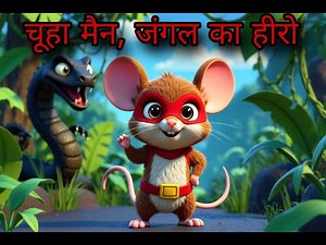 नन्हा चूहा बना सुपरहीरो 🐭 | Chua Man Jungle Story | Hindi Kids Cartoon | hindi cartoon story