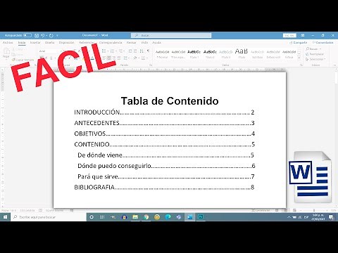 Cómo Crear una Tabla de Contenido Automática en Word (muy fácil)
