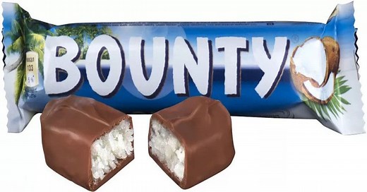 Bounty Chocolate Bar (History, Flavors & Marketing) - Snack History