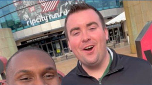 Andrew Quinn and Brandon T. Jones in Portland