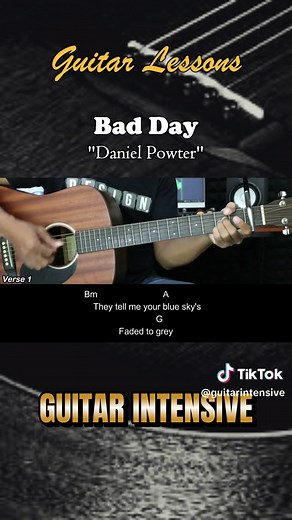 Bad Day - Daniel Powter - Easy Guitar Chords - Tutorial Chord gitar mudah #badday #danielpowter #guitarintensive #guitarlessons #guitartutorialforbegginers #guitarlessonsforbeginners #tutorialgitar #chord #chordgitar #akustik #instrumental #karaoke