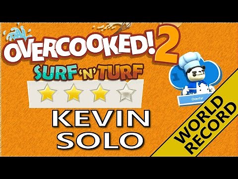 Overcooked! 2 – 🍹Surf ‘n’ Turf! Kevin level - 4-Stars World record! - 1 Player - Score: 891
