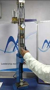 Working principle of a Mercury hydro pneumatic press