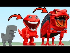 New Evolution Of Chrome Dinosaur Bus Brainrot In Garry's Mod