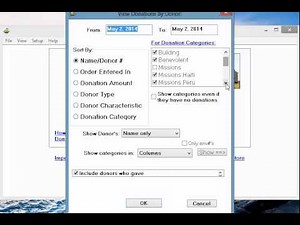 How to setup donation categories in Donarius