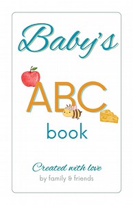 Baby's First ABC Book *blue* - Baby Shower Activity, Printable - Etsy