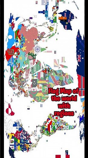 World Flag map with Regions!