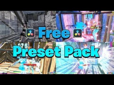 The BEST *FREE* Fortnite Editing Pack! INSANE Presets! Davinci Resolve.