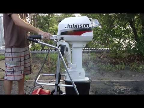 1996 Johnson 6hp longshaft tiller outboard motor