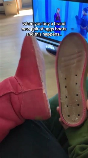 when you buy a brand new pair of uggs boots and this happens