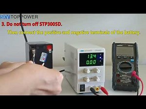 How to Charge the battery with DC power supply(30V 5A)