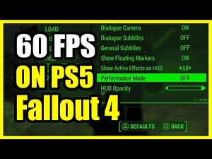 How to GET 60 FPS in Fallout 4 on PS5 with Performance Mode (Must Turn ON)