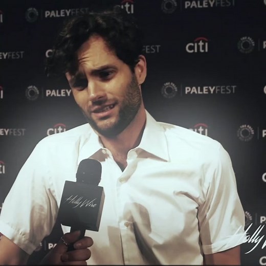Stylish White Dress Shirt and Messy Hair Look | Penn Badgley