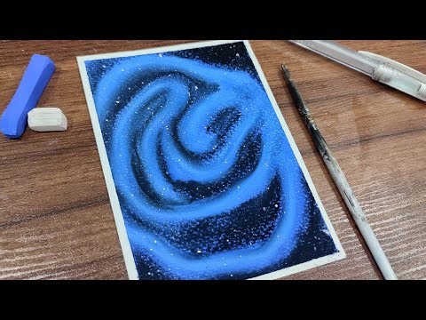 Easy Nebula Painting Tutorial with Chalk Pastels