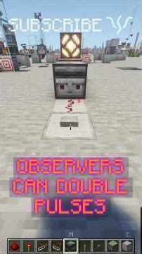 use OBSERVERS to MULTIPLY YOUR PULSES from 1 INTO 4 | Redstone with PsiVolt #minecraft #redstone