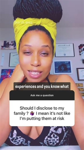 Should I tell my family I test positive for herpes?