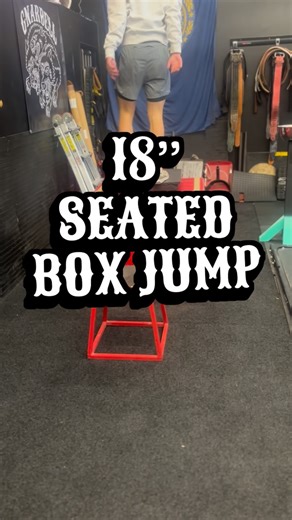 Corey Ford on Instagram: "Seated box jumps are an excellent barometer for athleticism. There’s no loading like in a regular jump, you’re starting in a disadvantageous position, they’re hard. You wouldn’t know it if you only ever watched Jackson here do them though. Jackson is what I would consider an outlier on the scale of athleticism. We wanted to see where he was at after the football season where he just played multiple defensive positions on varsity as an underclassman. Jackson worked up to